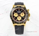 1:1 Noob Factory V3 Rolex Paul Newman Daytona Rubber Strap Yellow Gold Watch